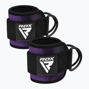 RDX A4 Ankle Hook Straps For Gym Cable Machine purple