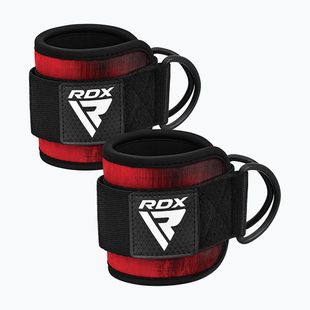RDX A4 Ankle Hook Straps For Gym Cable Machine red