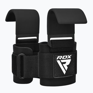 Weightlifting straps RDX Gym Hook Plus black