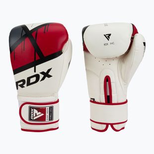 RDX boxing gloves red and white BGR-F7R
