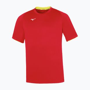 Children's training shirt Mizuno Core SS red/yellow fluo