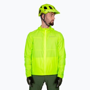 Men's cycling jacket Endura Hummvee Windshell hi-viz yellow