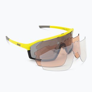 Endura Dorado II 3+1+1 hi-viz yellow/smoke tint/full platinum mirror sunglasses