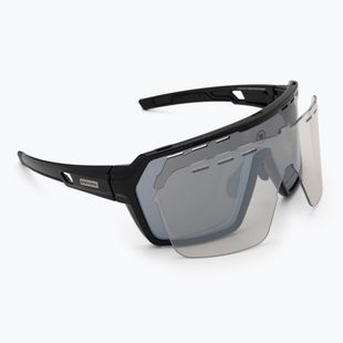 Endura Singletrack black/platinum revo smoke/clear silver flash mirror sunglasses