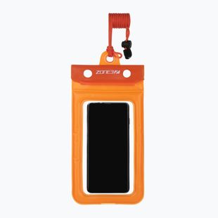 ZONE3 Waterproof Phone Pouch clear/orange