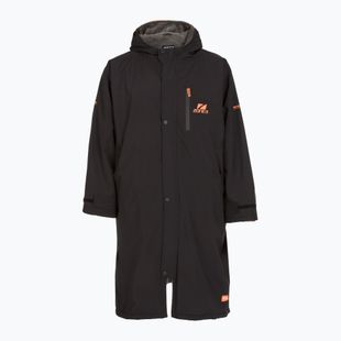Coat ZONE3 Oversized Polar Fleece Robe Parka black/orange