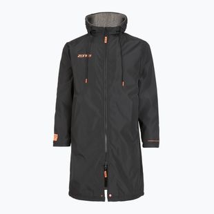 ZONE3 Recycled Robe Parka coat black/grey/orange