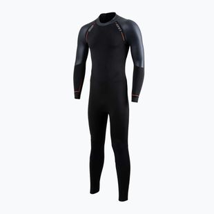 ZONE3 Yulex® Switch men's swimming wetsuit black/orange
