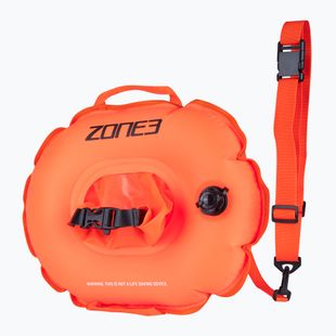 Safety bouy ZONE3 Recycled On The Go Swim Buoy hi-vis orange