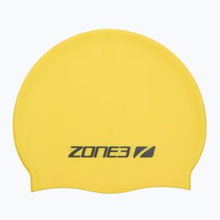 ZONE3 Silicone Swim cap hi-vis yellow swimming cap