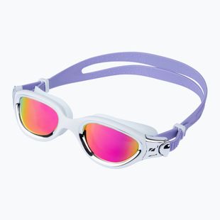 Swim goggles ZONE3 Venator-X white/silver/lilac/polarised revo purple