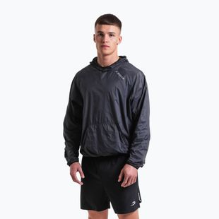 Men's sweatshirt BOXRAW Genaro Oversized Windbreaker Hoodie charcoal