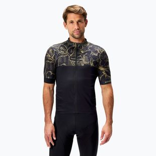 Endura Floral FS260 black men's cycling jersey