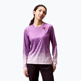Women's cycling longsleeve Endura Singletrack Print W end purple