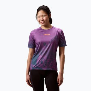 Women's cycling jersey Endura Singletrack Print W end purple