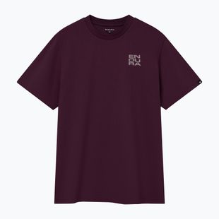 Cycling shirt Endura Stacked Logo Graphic Tee black cherry