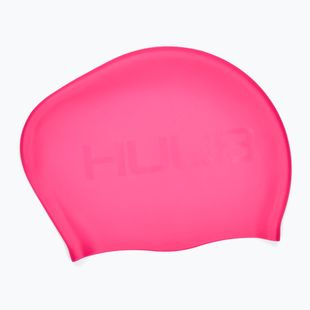 HUUB Swim Cap Long Hair neon pink