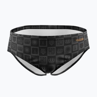 Men's swim briefs HUUB Trunk Yee gray/orange