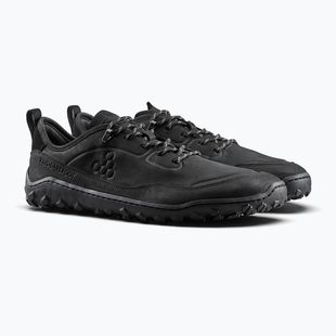 Men's barefoot shoes Vivobarefoot Tracker Leather Low obsidian