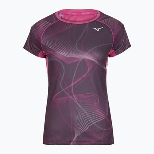 Women's running shirt Mizuno Aero Tee gape wine