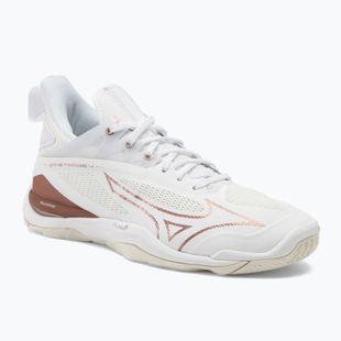 Women's handball shoes Mizuno Wave Mirage 4 white/rose/snow white