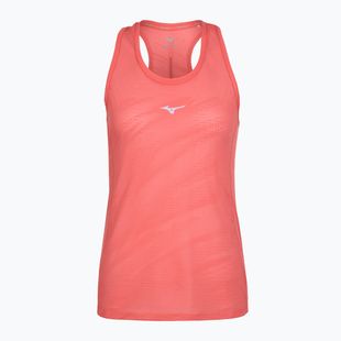 Women's running tank top Mizuno Aero Tank sunkissed coral