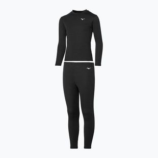 Children's thermal underwear set Mizuno Mid Top&Bottom black