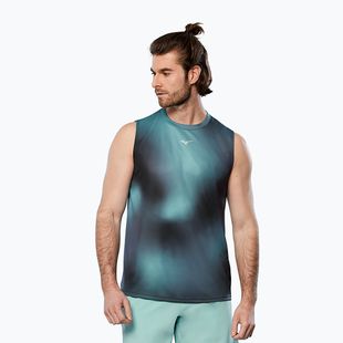 Men's running tank top Mizuno Core Graphic aquifer