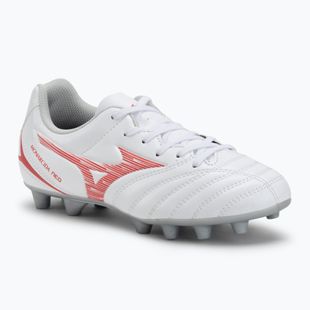 Mizuno Monarcida Neo III Select Jr MD children's football boots white/radiant red