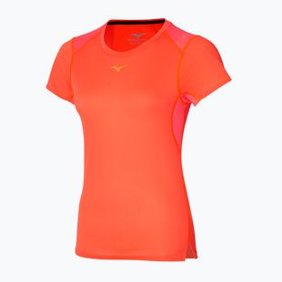 Women's running top Mizuno DryAeroFlow Tee nasturtium