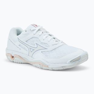 Women's handball shoes Mizuno Wave Phantom 3 white/aleutian/cloud pink