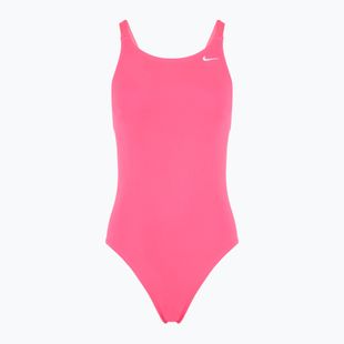 Nike Hydrastrong Solid Fastback women's one-piece swimsuit hyper pink