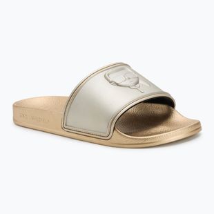 KARL LAGERFELD women's flip-flops Kondo 2.0 NFT Relief gold rubber
