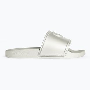 KARL LAGERFELD women's flip-flops Kondo 2.0 NFT Relief silver rubber