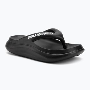 Women's KARL LAGERFELD Skoona II Hotel Thong black rubber flip flops