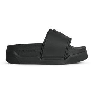 KARL LAGERFELD women's flip-flops Condominium Nft Relief black rubber
