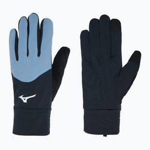 Mizuno Warmalite black / glacier lake running gloves