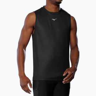 Men's Mizuno Core Graphic Sleeveless running shirt black oni