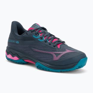 Women's padel shoes Mizuno Wave Exceed Light 2 Padel midnight navy/ fuchsia purple/ enamel blue