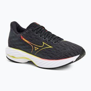 Women's running shoes Mizuno Wave Rider 28 black/evening primrose/poppy red