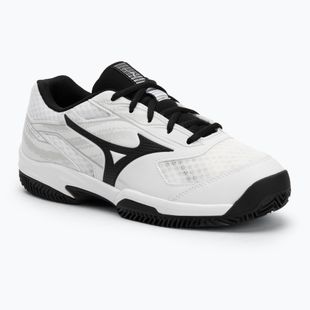 Men's tennis shoes Mizuno Break Shot 5 CC white/ black/ harbor mist