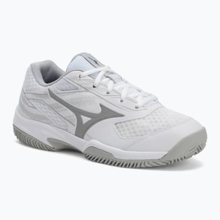 Women's tennis shoes Mizuno Break Shot 5 CC white/ ultimate gray/ harbor mist