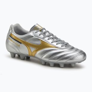 Men's football boots Mizuno Morelia II Club Md galaxy silver/gold/gold