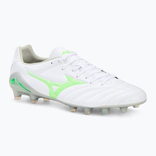 Men's football boots Mizuno Monarcida Neo III Pro Md white/neon green