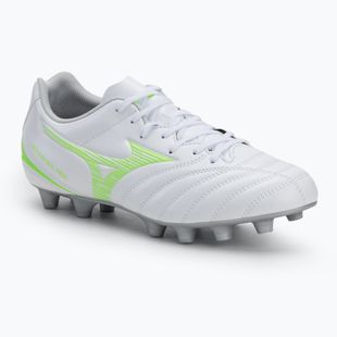 Men's football boots Mizuno Monarcida Neo III Select Md white/neon green