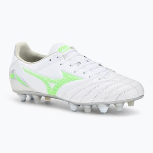 Men's football boots Mizuno Morelia Neo IV Pro Mix white/neon green/cool gray 3c