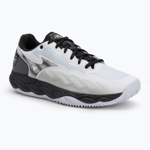 Men's tennis shoes Mizuno Wave Enforce Court CC white/ black/ iron gate