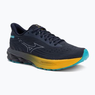 Men's running shoes Mizuno Wave Skyrise 6 odyssey gray/icelandic blue/citrus