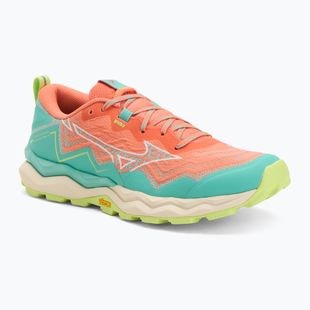 Women's running shoes Mizuno Wave Daichi 9 fresh salmon/white/sharp green