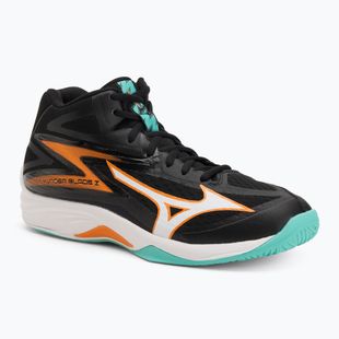 Mizuno Thunder Blade Z Mid volleyball shoe black/tangelo/ice green